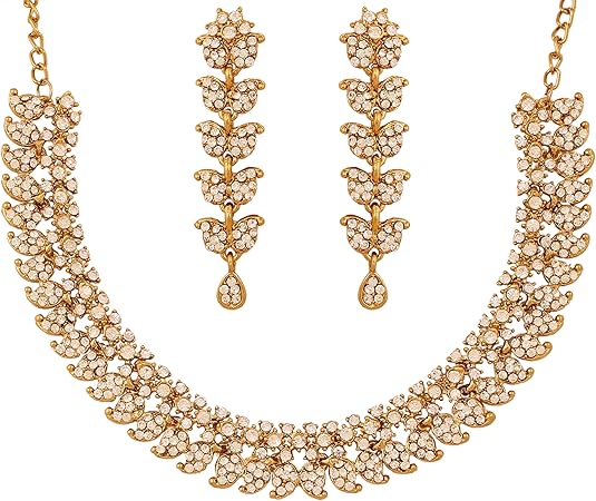 Indian Jewelry Set – Paisley Motif Statement Necklace